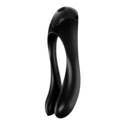 Satisfyer Candy Cane Finger Vibrator Black Satisfyer Candy Cane Finger Vibrator Black
