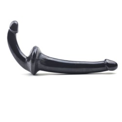 Double Fun Black Strapless Strap On Dildo Double Fun Black Strapless Strap On Dildo