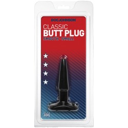 Classic Smooth Butt Plug Small Black Classic Smooth Butt Plug Small Black