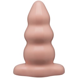 Classic Tripple Ripple Large Butt Plug Flesh Pink Classic Tripple Ripple Large Butt Plug Flesh Pink