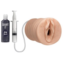 Squirting Pussy Stroker with Joy Juice Vanilla Squirting Pussy Stroker with Joy Juice Vanilla