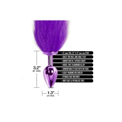 Nixie Metal Butt Plug With Ombre Tail Purple Nixie Metal Butt Plug With Ombre Tail Purple