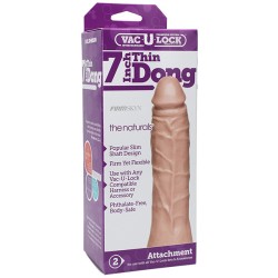 VacULock Thin 7 Inch Natural Dong Attachment VacULock Thin 7 Inch Natural Dong Attachment
