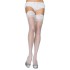 Leg Avenue Stay Up Sheer Thigh Hold Ups White UK 6 to 12