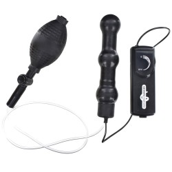 Zepplin Unisex Inflatable Vibrating Anal Wand Black Zepplin Unisex Inflatable Vibrating Anal Wand Black