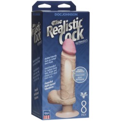 The Realistic Cock 8 Inch Vibrating Dildo Flesh Pink The Realistic Cock 8 Inch Vibrating Dildo Flesh Pink