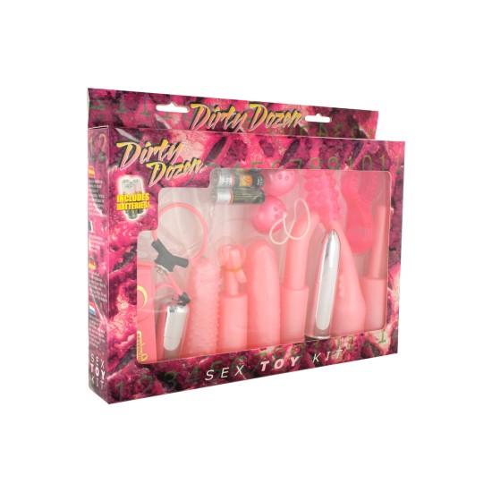 Dirty Dozen Sex Toy Kit Pink Dirty Dozen Sex Toy Kit Pink