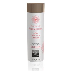 Shiatsu Luxury Body Oil Edible Hibiscus And Green Tea 75ml Shiatsu Luxury Body Oil Edible Hibiscus And Green Tea 75ml