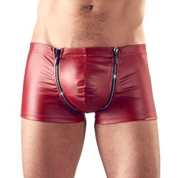Svenjoyment Red Matt Look Pants With Rhinestones Svenjoyment Red Matt Look Pants With Rhinestones
