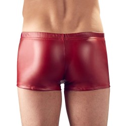 Svenjoyment Red Matt Look Pants With Rhinestones Svenjoyment Red Matt Look Pants With Rhinestones
