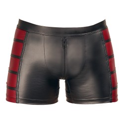 NEK Matte Look Pants In Black and Red NEK Matte Look Pants In Black and Red
