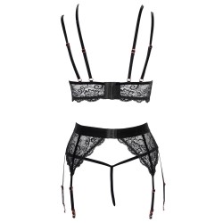 Abierta Fina Lacey Open Suspender Set Abierta Fina Lacey Open Suspender Set