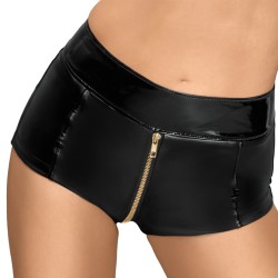 Noir Black Zip Up Hot Pants Noir Black Zip Up Hot Pants