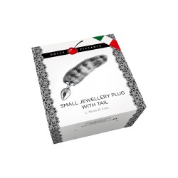 Dolce Piccante Small Jewellery Plug With Tail Silver Dolce Piccante Small Jewellery Plug With Tail Silver