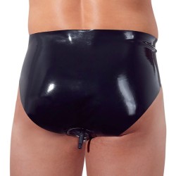 LateX Briefs with Anal Plug LateX Briefs with Anal Plug