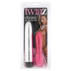Twinz Vibrator And Sleeve Kit Twinz Vibrator And Sleeve Kit