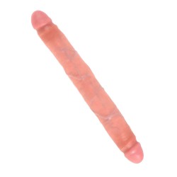 King Cock 12 Inch Slim Double Dildo Flesh King Cock 12 Inch Slim Double Dildo Flesh