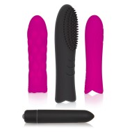 Evolved Trio Pleasure Sleeve Kit With Bullet Evolved Trio Pleasure Sleeve Kit With Bullet