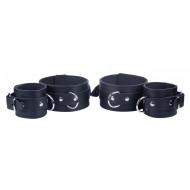 The Red Arm To Forearm Leather Shackles The Red Arm To Forearm Leather Shackles