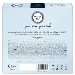 Mister Size 47mm Your Size Pure Feel Condoms 36 Pack Mister Size 47mm Your Size Pure Feel Condoms 36 Pack