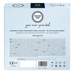 Mister Size 49mm Your Size Pure Feel Condoms 36 Pack Mister Size 49mm Your Size Pure Feel Condoms 36 Pack