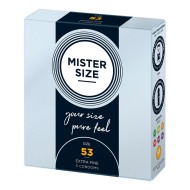 Mister Size 53mm Your Size Pure Feel Condoms 3 Pack Mister Size 53mm Your Size Pure Feel Condoms 3 Pack