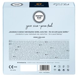 Mister Size 57mm Your Size Pure Feel Condoms 36 Pack Mister Size 57mm Your Size Pure Feel Condoms 36 Pack