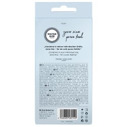 Mister Size 60mm Your Size Pure Feel Condoms 10 Pack Mister Size 60mm Your Size Pure Feel Condoms 10 Pack