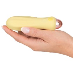 Cuties Silk Touch Rechargeable Mini Vibrator Yellow Cuties Silk Touch Rechargeable Mini Vibrator Yellow