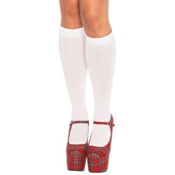 Leg Avenue Nylon Knee Highs White UK 6 to 12 Leg Avenue Nylon Knee Highs White UK 6 to 12