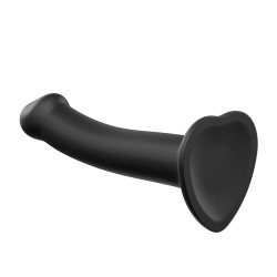 Strap On Me Silicone Dual Density Bendable Dildo Small Black Strap On Me Silicone Dual Density Bendable Dildo Small Black