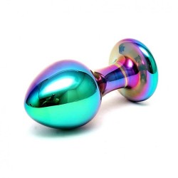 Sensual Multi Coloured Glass Melany Anal Dildo Sensual Multi Coloured Glass Melany Anal Dildo