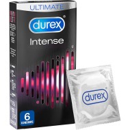Durex Intense Ribbed And Dotted Condoms 6 Pack Durex Intense Ribbed And Dotted Condoms 6 Pack