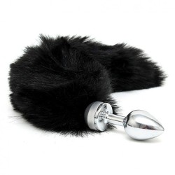 Small Butt Plug With Black Tail Small Butt Plug With Black Tail