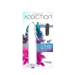 Crystal Addiction 8 Inch Clear Dildo Crystal Addiction 8 Inch Clear Dildo