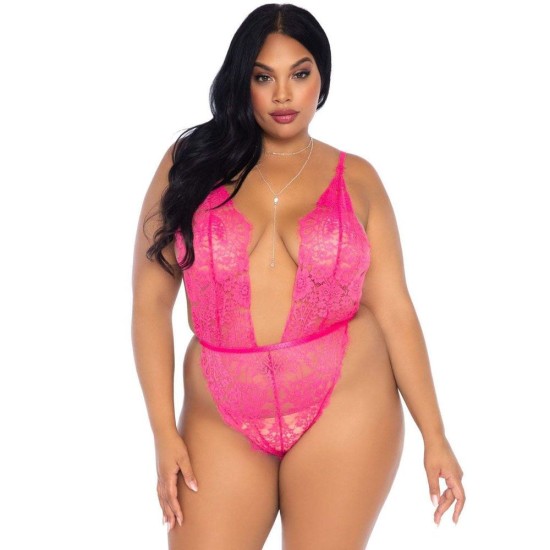 Leg Avenue Floral Lace Teddy and Robe Set Leg Avenue Floral Lace Teddy and Robe Set