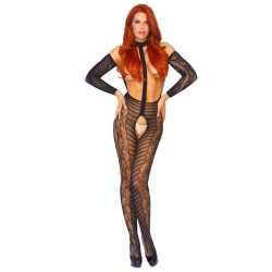Leg Avenue Reversible Long Sleeved Bodystocking UK 6 to 12 Leg Avenue Reversible Long Sleeved Bodystocking UK 6 to 12