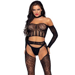 Leg Avenue Top and Suspender Set UK 6 to 12 Leg Avenue Top and Suspender Set UK 6 to 12