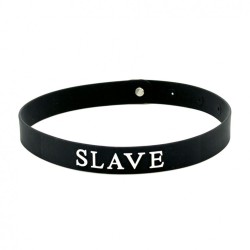 Black Silicone Slave Collar Black Silicone Slave Collar