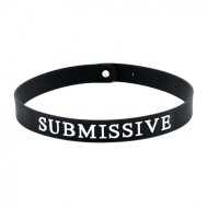 Black Silicone Submissive Collar Black Silicone Submissive Collar