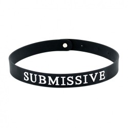 Black Silicone Submissive Collar Black Silicone Submissive Collar
