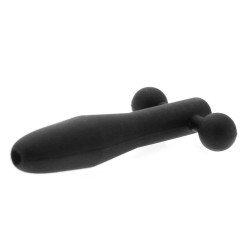 Master Series The Hallows Silicone CumThru Barbell Penis Plug Master Series The Hallows Silicone CumThru Barbell Penis Plug
