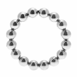 Master Series Meridian Stainless Steel Beaded Cock Ring ML Master Series Meridian Stainless Steel Beaded Cock Ring ML