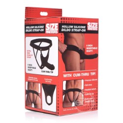 Size Matters Hollow Silicone Dildo StrapOn Size Matters Hollow Silicone Dildo StrapOn