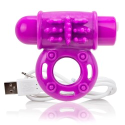 Screaming O Charged OWow Purple Vibrating Cock Ring Screaming O Charged OWow Purple Vibrating Cock Ring