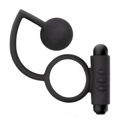 Anal Adventures Platinum Ball With Vibrating Cock Ring Anal Adventures Platinum Ball With Vibrating Cock Ring