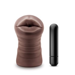 Hot Chocolate Heather Mouth Vibrating Masturbator Hot Chocolate Heather Mouth Vibrating Masturbator