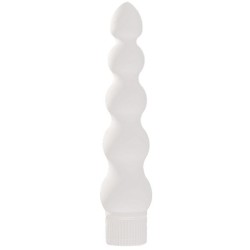 White Nights 7 Inch Ribbed Anal Vibrator White Nights 7 Inch Ribbed Anal Vibrator