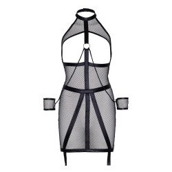Leg Avenue KINK Wet Look Fishnet Open Bondage Dress Leg Avenue KINK Wet Look Fishnet Open Bondage Dress