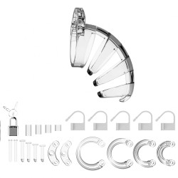 Man Cage 02 Male 3.5 Inch Clear Chastity Cage Man Cage 02 Male 3.5 Inch Clear Chastity Cage